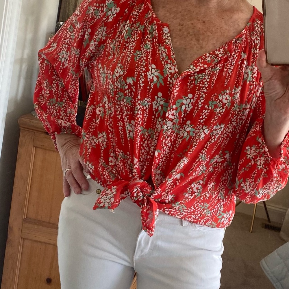 Tyler Boe beautiful blouse!
